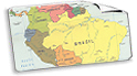 Mappa Sudamerica